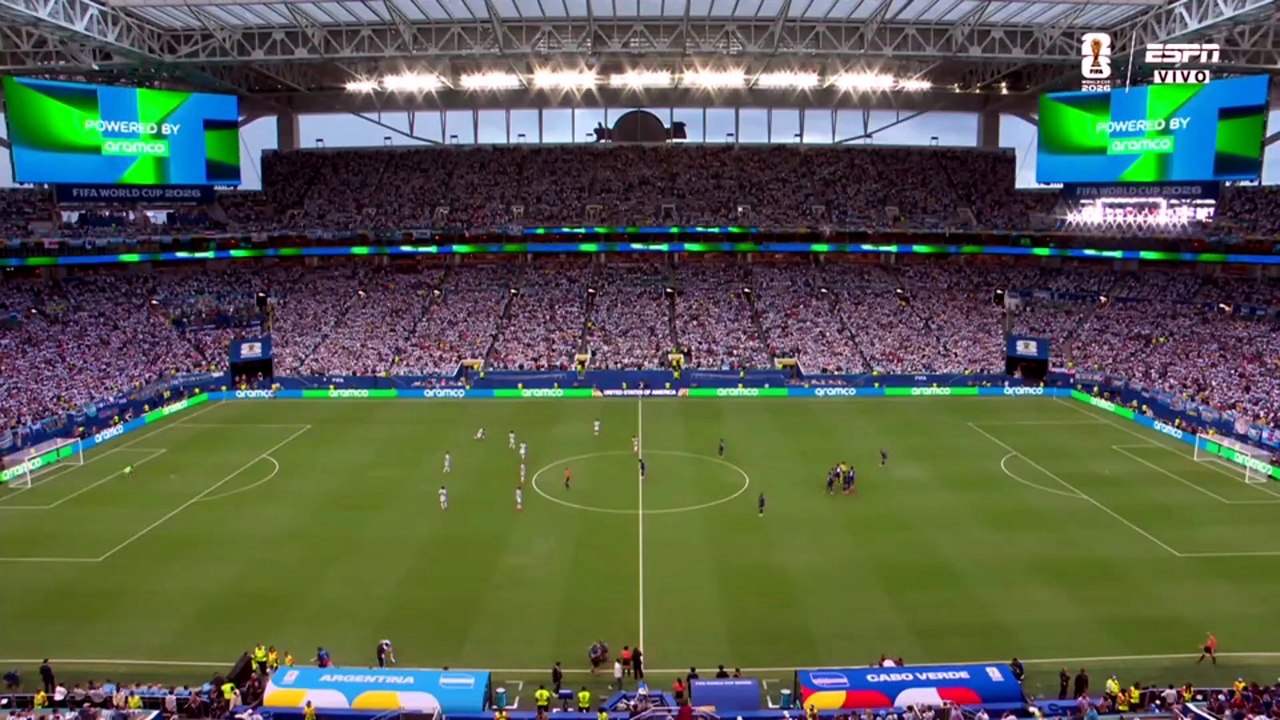 Argentina 3 vs Cabo Verde 2 | 1T | 16vos | Mundial 2026.
