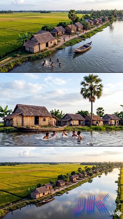 Rural environment of Bangladesh. The traditional beauty of present-day Bangladesh.