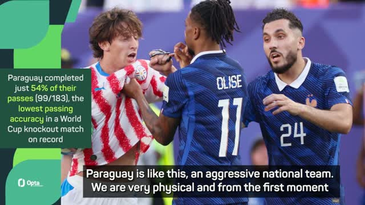 We are a physical team - Paraguay keeper Gill defends tactics against France