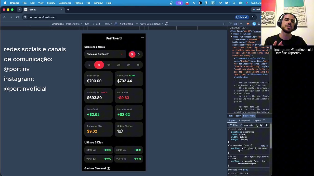 Explicando sobre nosso Micro-Saas (MVP) do sistema de Portfólios para o Forex com Antigravity