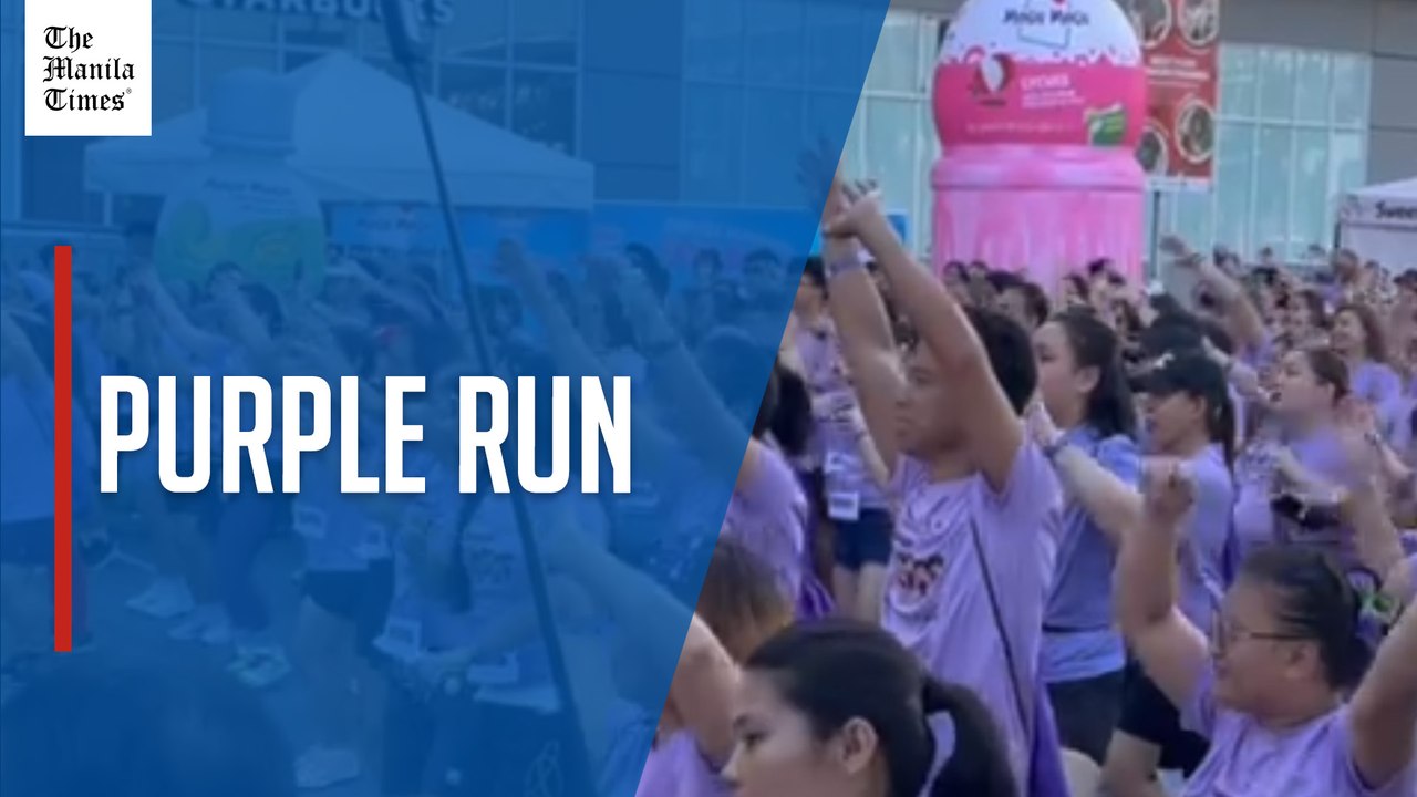 BTS fans hold Purple Run
