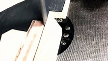 Cutting a Big Black Key on Wood: Oddly Satisfying ASMR | Top G7 ASMR