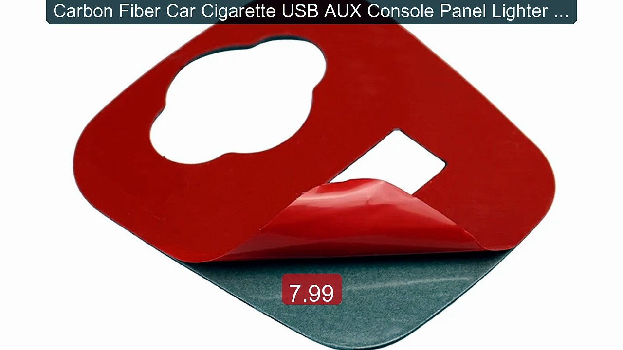 Carbon Fiber Car Cigarette USB AUX Console Panel Lighter Decoratio... -- Best Deal 2026 | Shop Now!
