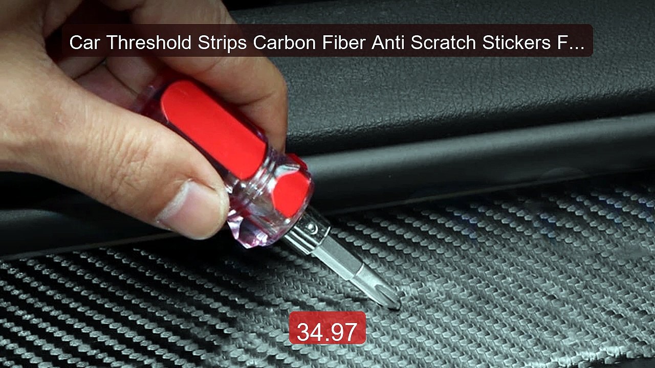 Car Threshold Strips Carbon Fiber Anti Scratch Stickers For A... -- Amazing Value 2026 | Must Have!