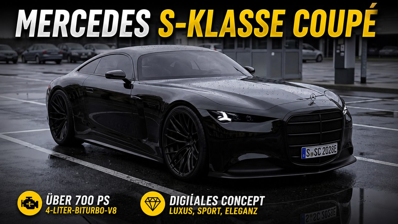 Mercedes S-Klasse Coupé als Render: So schön könnte die Zukunft aussehen