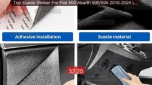 Top Suede Sticker For Fiat 500 Abarth 595/695 2016-2024 LHD... -- Top Pick 2026 | Unbeatable Price!