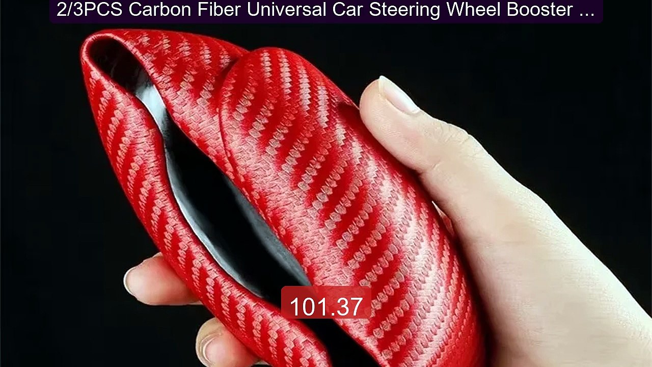 2/3PCS Carbon Fiber Universal Car Steering Wheel Booster Cover... -- Hot Deal 2026 | Limited Offer!