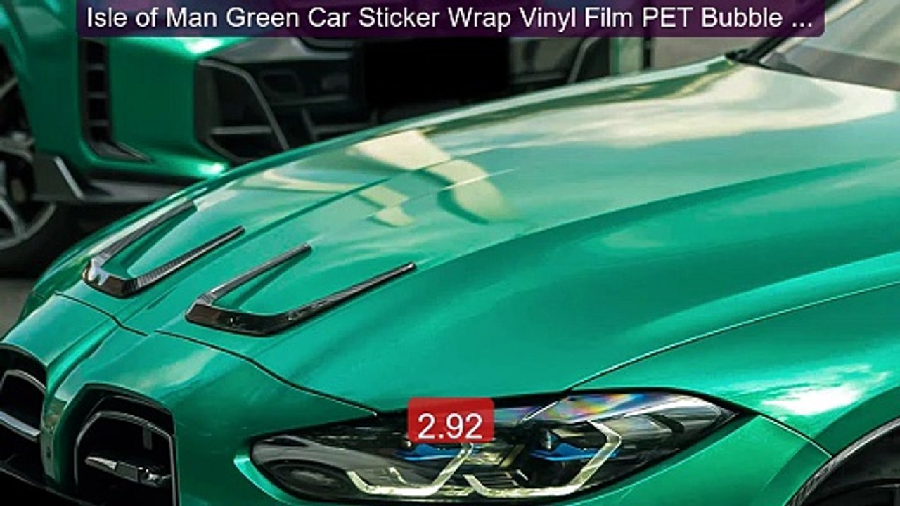 Isle of Man Green Car Sticker Wrap Vinyl Film PET Bubble Free... -- Amazing Value 2026 | Must Have!