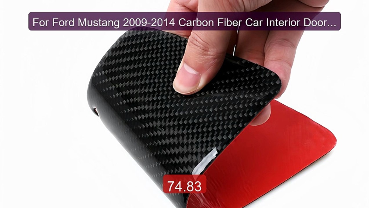 For Ford Mustang 2009-2014 Carbon Fiber Car Interior Door Handle Bo... -- Top Rated 2026 | Buy Now!