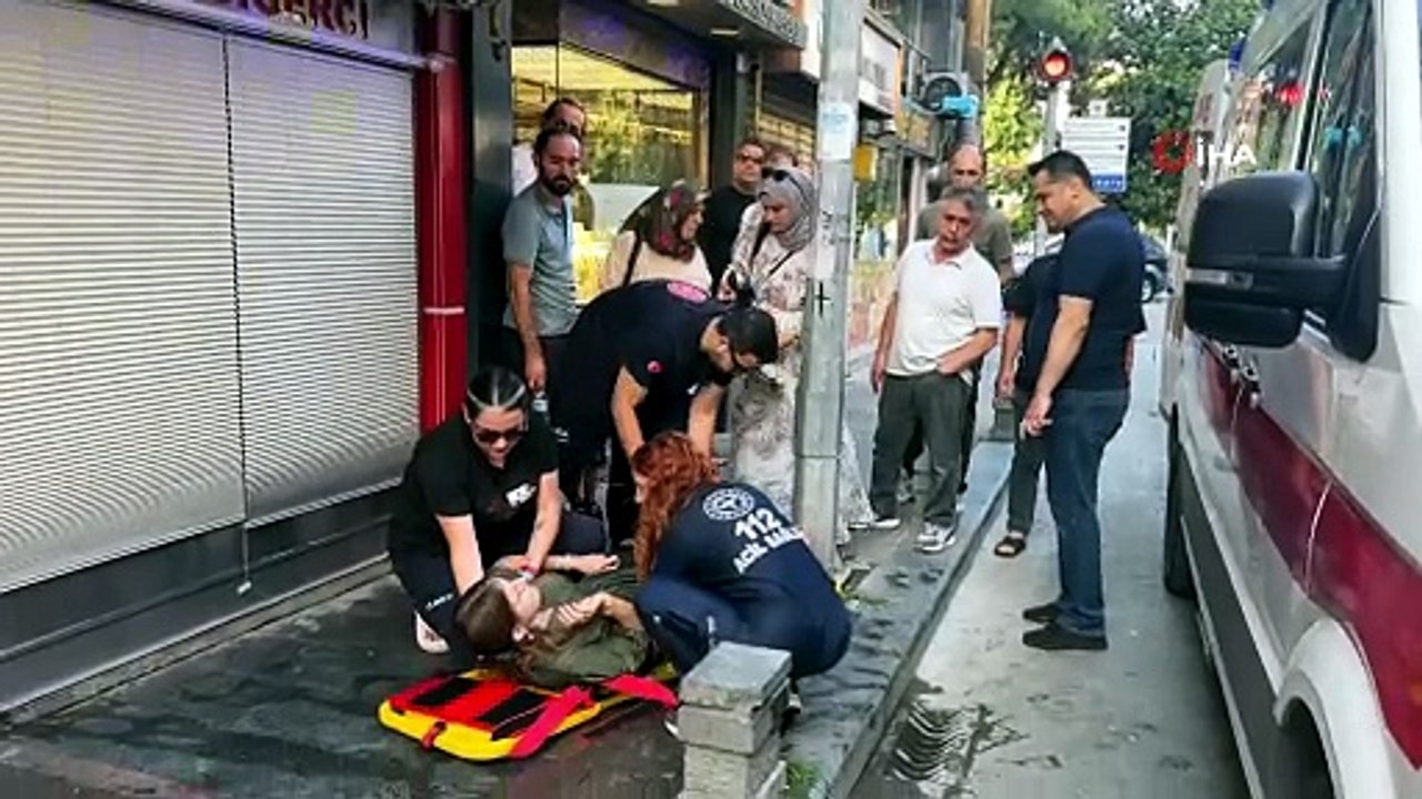 Her şey bir anda oldu: Adımını attı, yere yığıldı