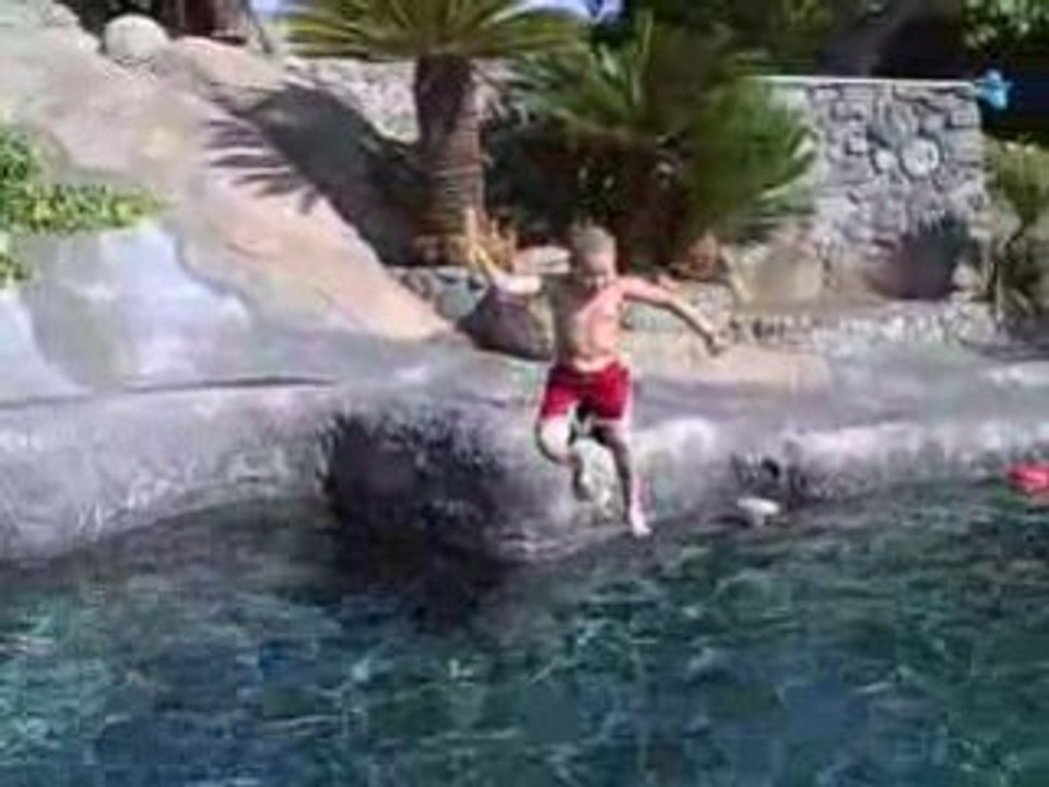 Sam at the pool
