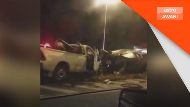 Tiga maut kemalangan dua pacuan empat roda di Lebuhraya Pan Borneo