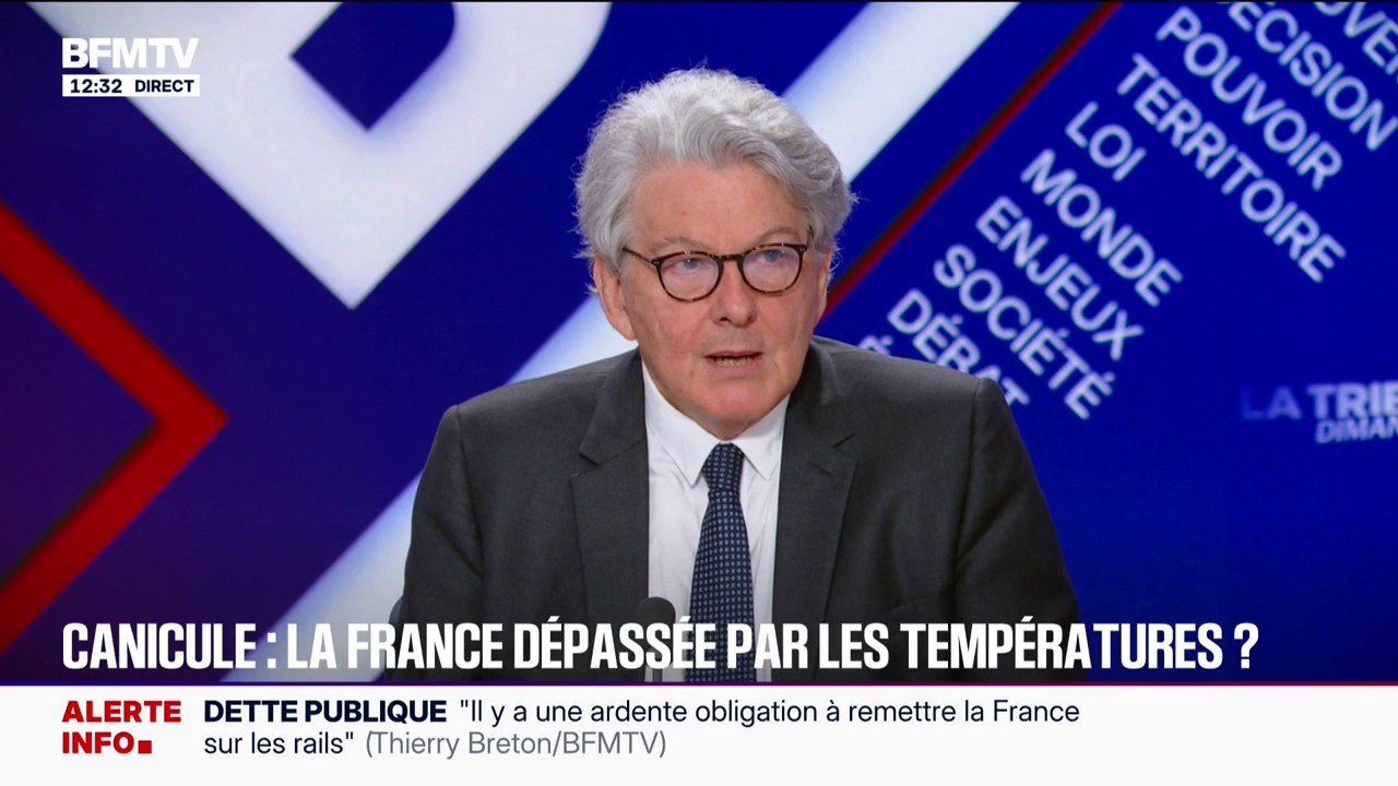 Cohue pour des climatiseurs dans des supermarchés: "Ces incivilités sont révélatrices du fait qu'il faut qu'on remette de la discipline dans notre pays", assure Thierry Breton, ancien commissaire européen