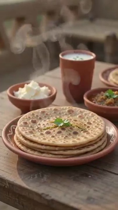 Crispy  Butter Paratha  #Shorts #ButterParatha #ParathaRecipe #DesiBreakfast #VillageCooking