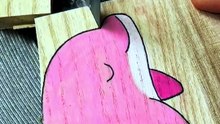 ​Cutting a Cute Pink Dolphin on Wood: Oddly Satisfying ASMR 🐬✨ | Top G7 ASMR
