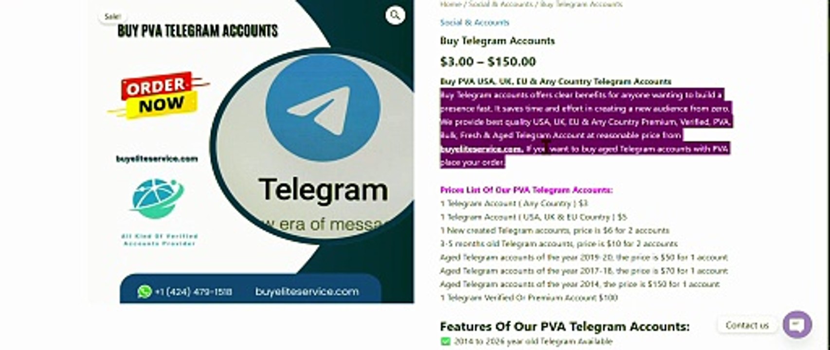 Telegram Accounts | Male or female. For portable v