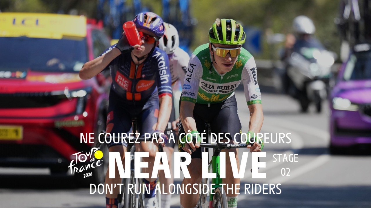 Please don't run alongside the riders - Stage 2