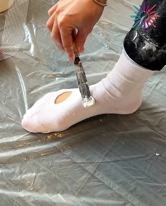 Fixing walls or... customizing socks