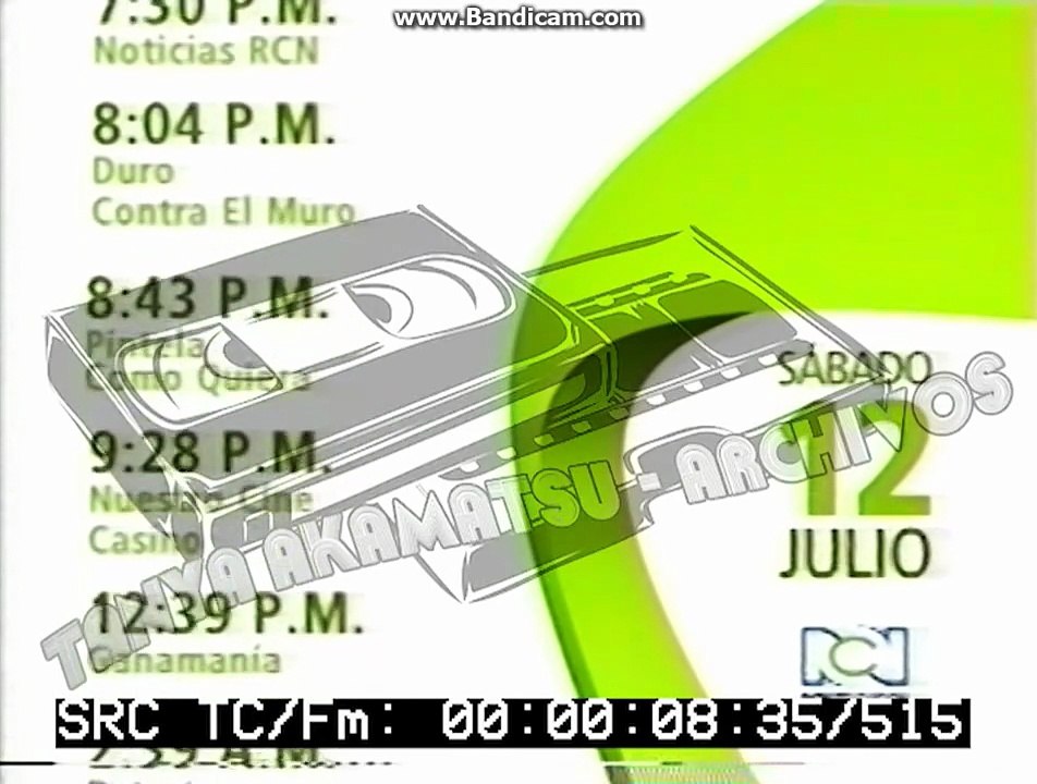 Programacion Canal RCN 12-07-2008