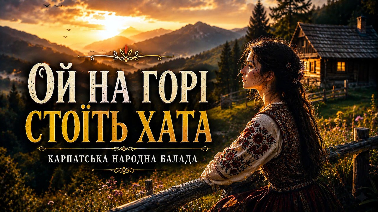 On the Mountain Stands a Cottage 🌄 Ukrainian Carpathian Folk Song | Hutsul Ballad