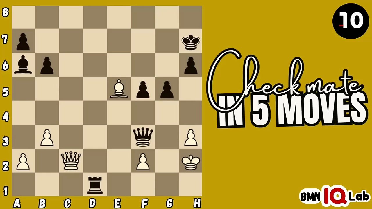 #ChessMastery ♟️🔮 Can you checkmate in 5 moves? (Part 53) (White to play)♟️