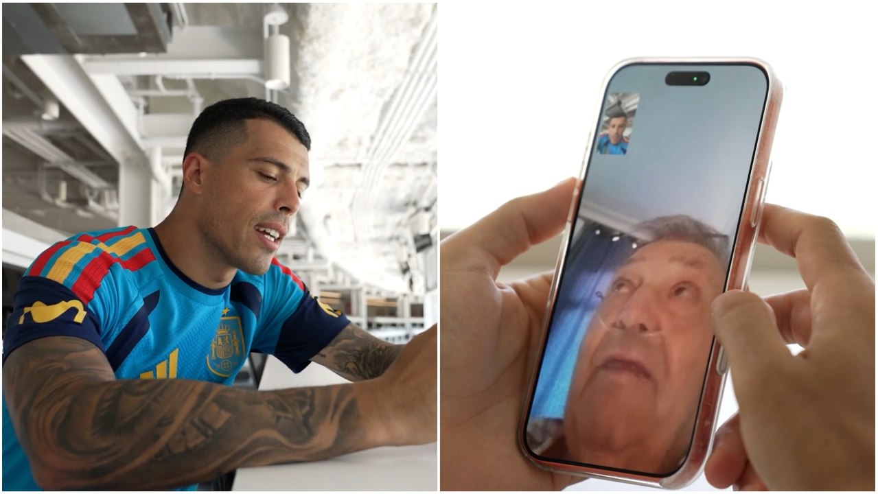 La emotiva videollamada de Pedro Porro con su abuelo: "Me empujó para que marca el gol"