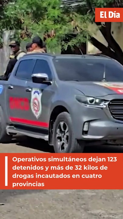 Operativos simultáneos dejan 123 detenidos y más de 32 kilos de drogas incautados en cuatro provincias