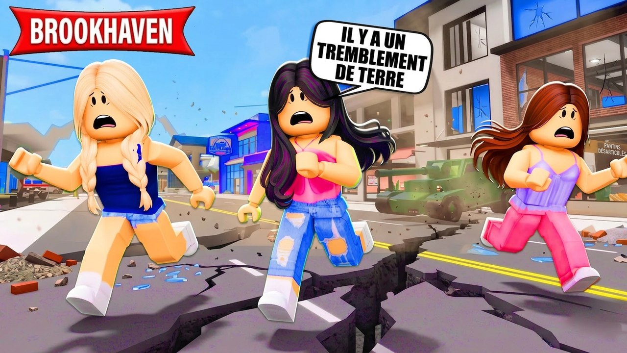 On a survécu au méga tremblement de terre à Brookhaven ! | Histoires RP Brookhaven | Roblox