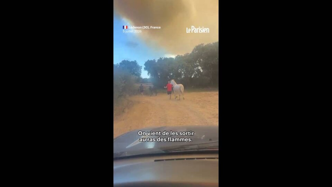 Incendie dans le Gard : des habitants au milieu des flammes