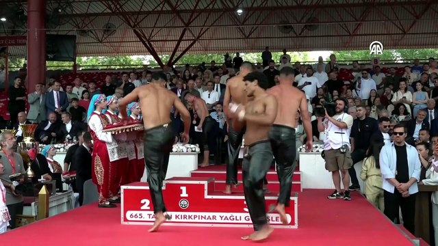 665. Tarihi Kırkpınar Yağlı Güreşleri'nin başpehlivanı Erkan Taş, altın kemeri kuşandı | Ajansspor | AA