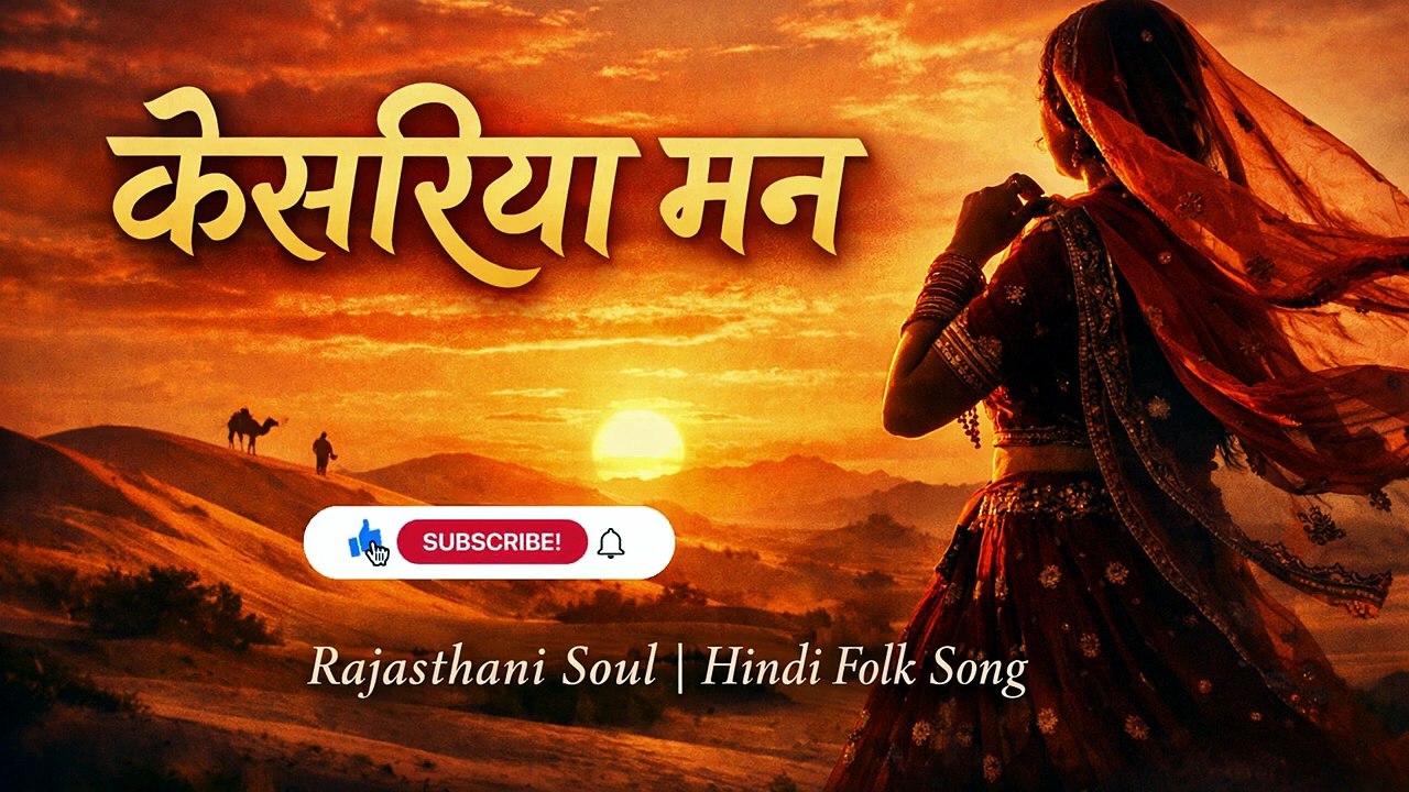KESARIYA MAN | New Rajasthani Folk Song 2026 | Soulful Marwadi Fusion | Garage Band Studio