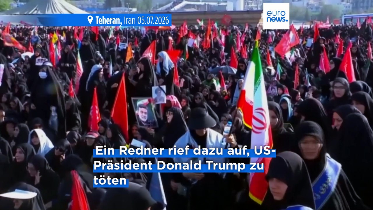 Trauerredner bei Khamenei-Beisetzung ruft zum Mord an Donald Trump auf
