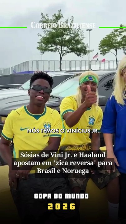 Sósias de Vini Jr. e Haaland apostam em 'zica r...