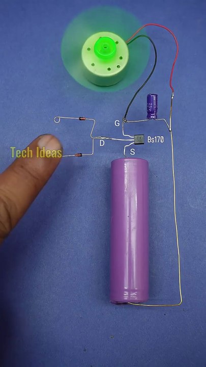 Touch On/Off motor control circuit