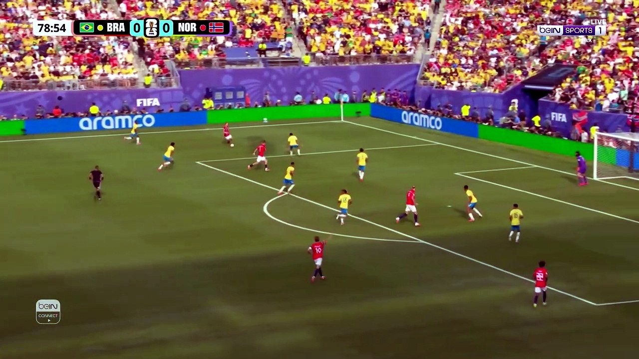 ملخص مباراة البرازيل والنرويج في كأس العالم