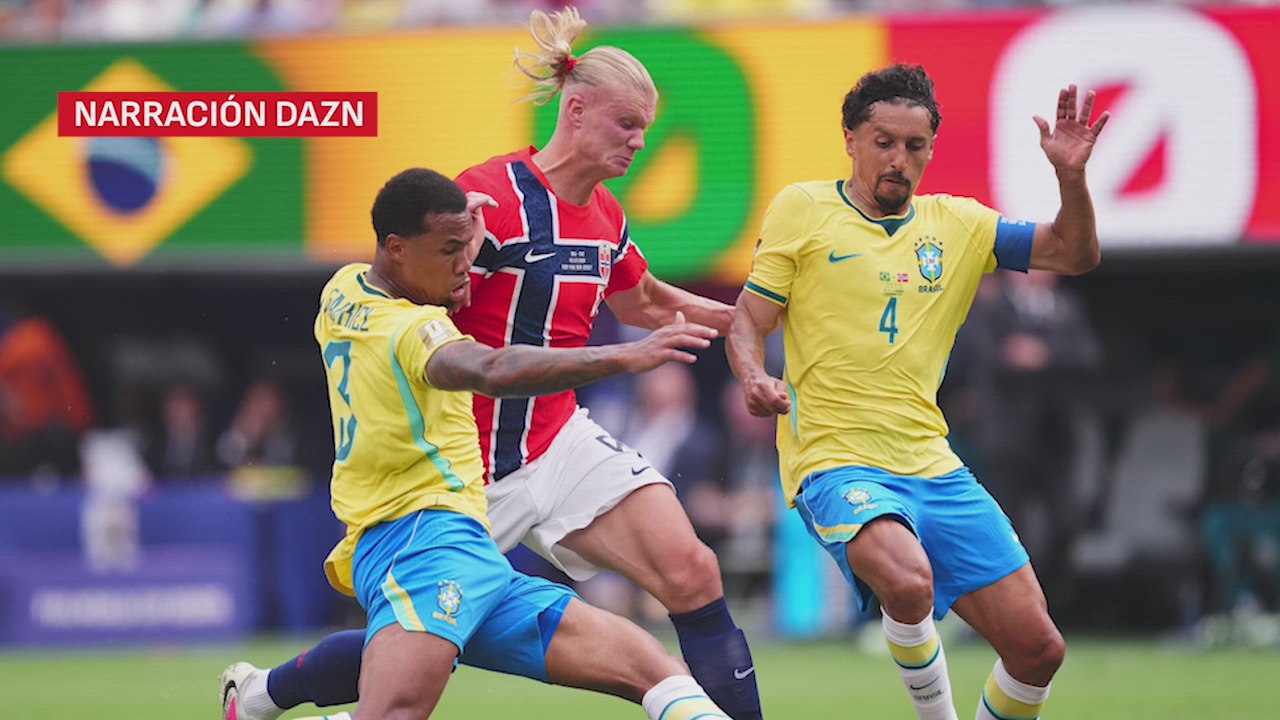 Las narraciones del mundo entero al gol de Haaland que sentenció a Brasil