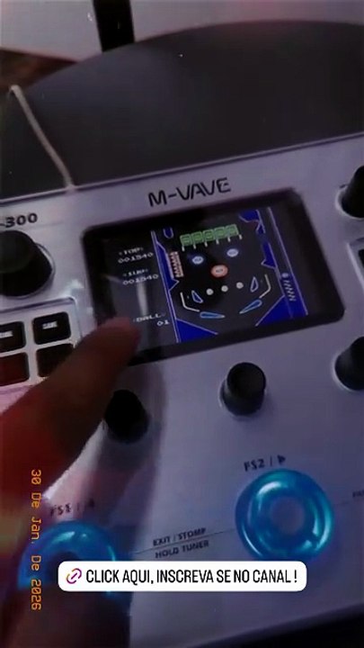 Instalei PAC Man na Pedaleira MK-300