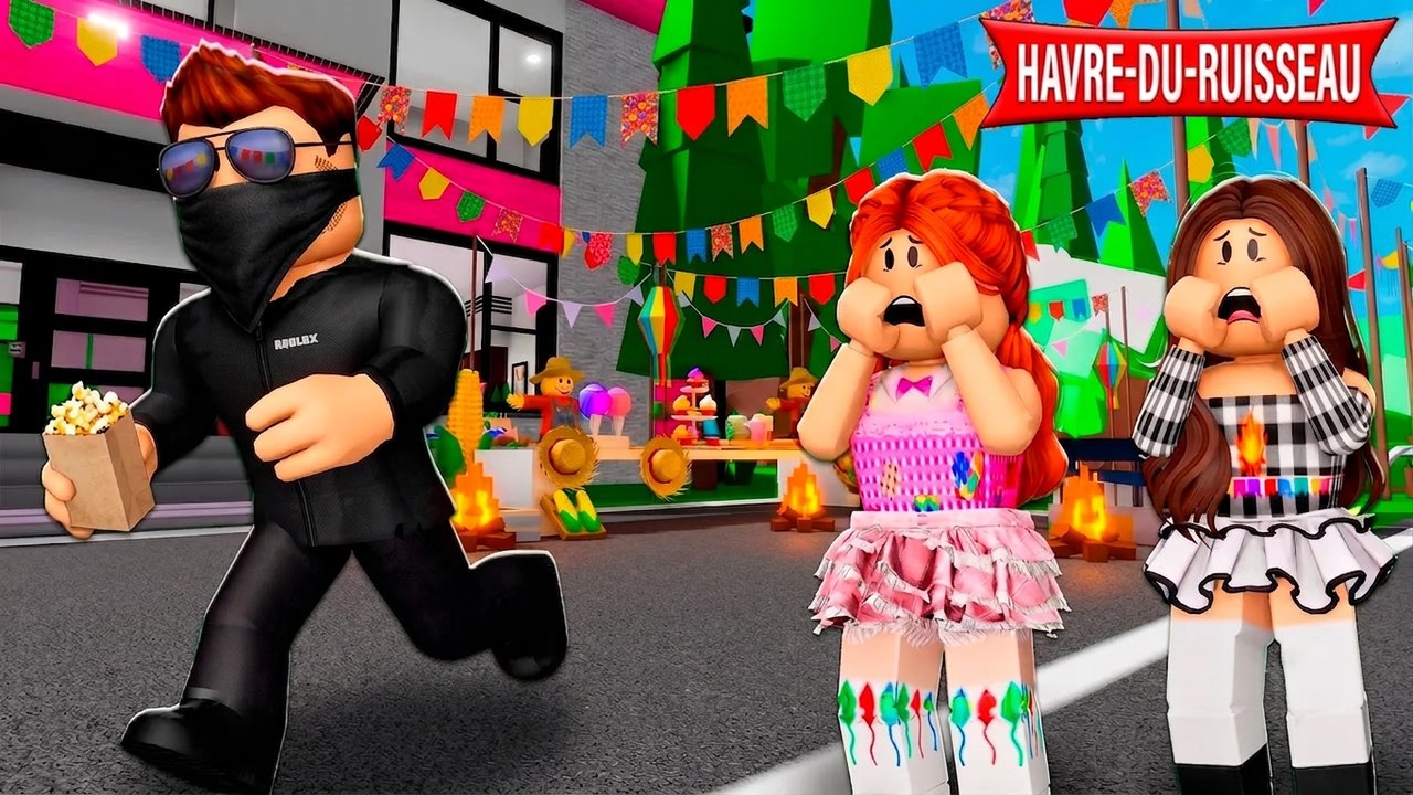 Un inconnu a envahi notre fête de la Saint-Jean ! | Histoires Brookhaven RP | Roblox