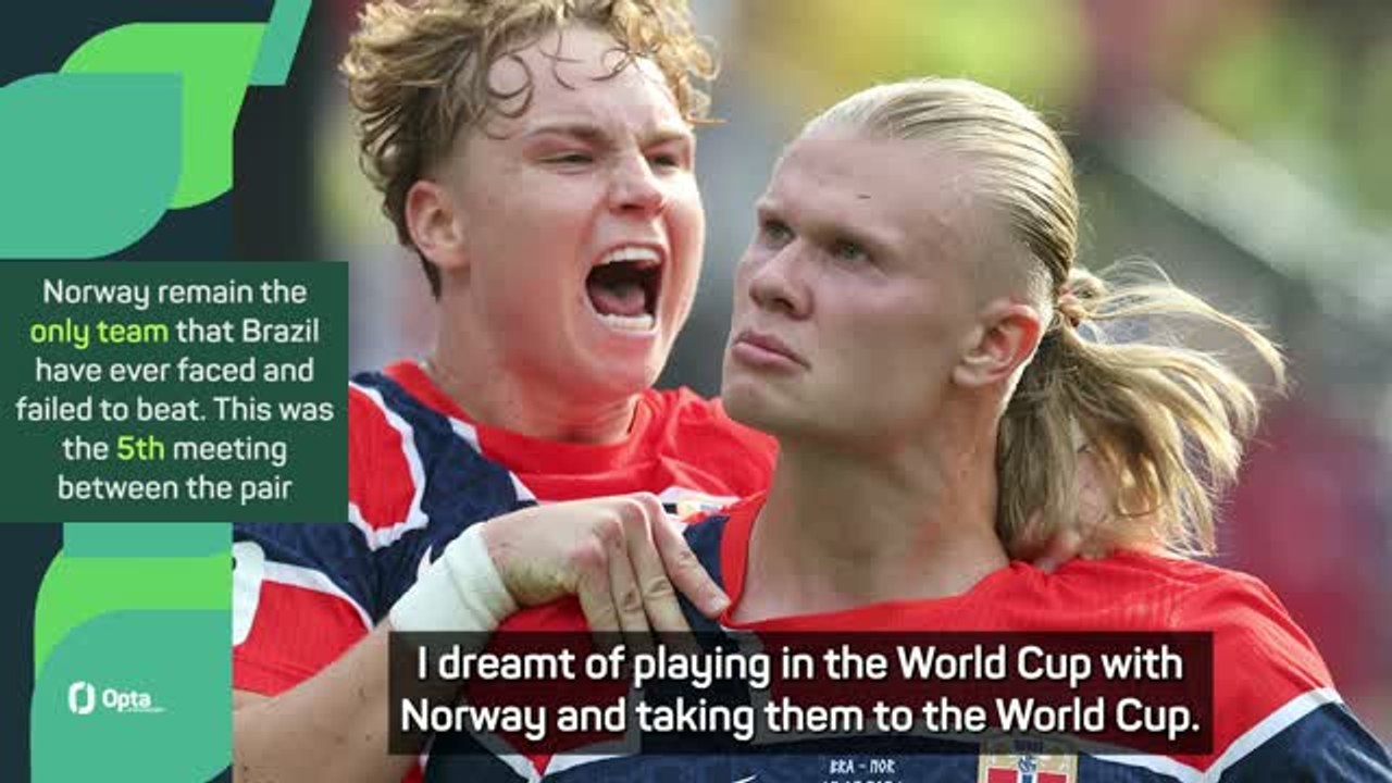 Haaland disbelieving as Norway knock out Brazil
