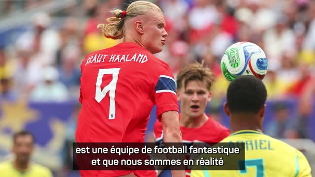 Norvège - Haaland : "Battre le Brésil ? Je pensais que c'était impossible"