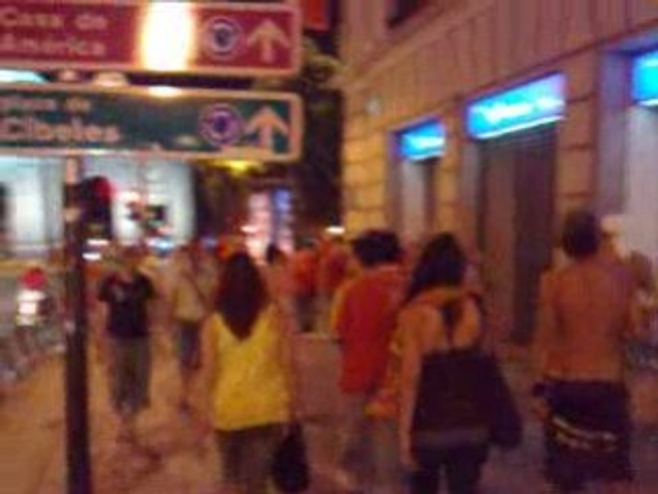 Madrid après la victoire à l'euro 2008 : vidéo 5