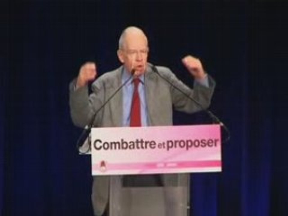 Louis Mermaz - Maison de la Chimie le 28 juin 2008