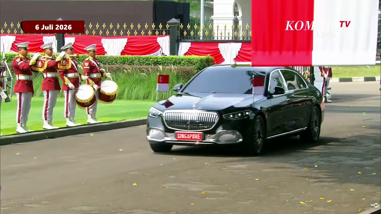 Detik-Detik Presiden Prabowo Sambut PM Singapura Lawrence Wong di Istana