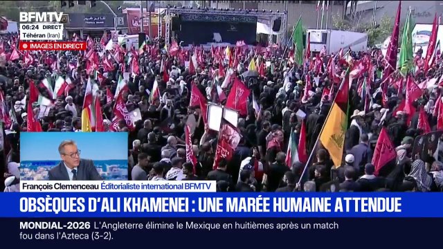 Iran: une marée à humaine à Téhéran pour le cortège funèbre de l'ayatollah Ali Khamenei