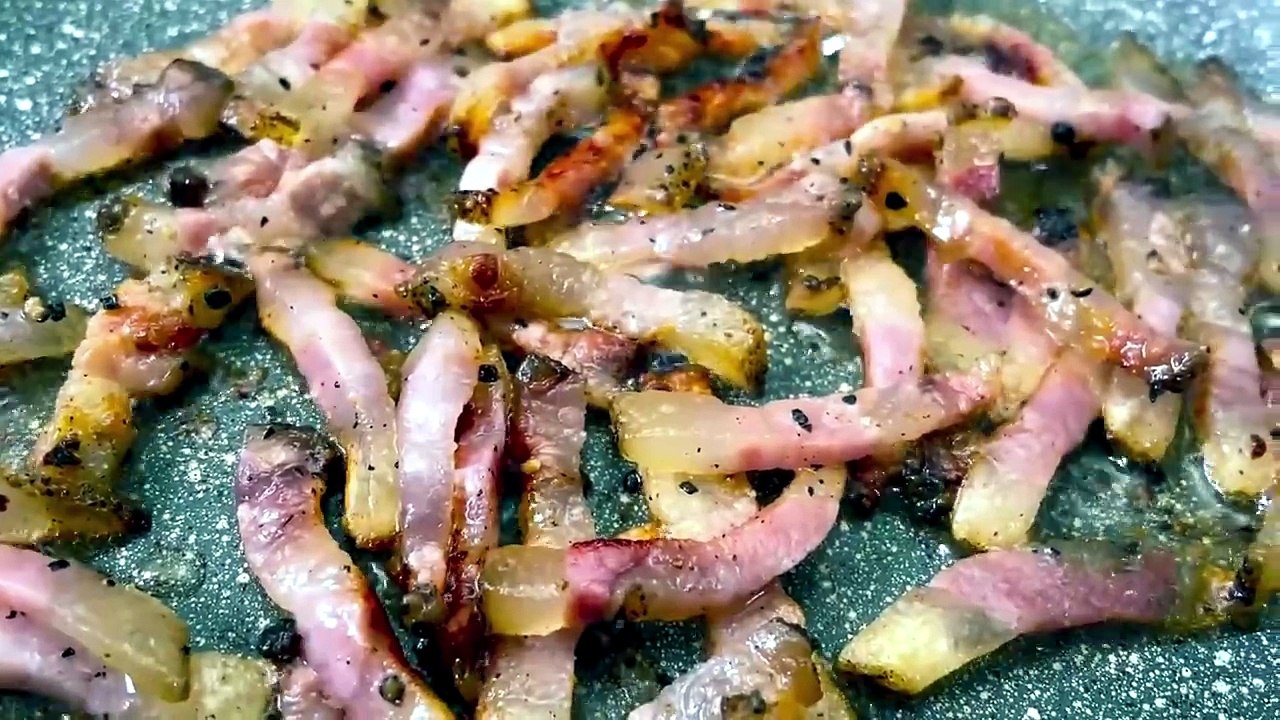 ¡Es tan rica que hago esta carbonara todas las semanas! recetas de pasta faciles y rapidas