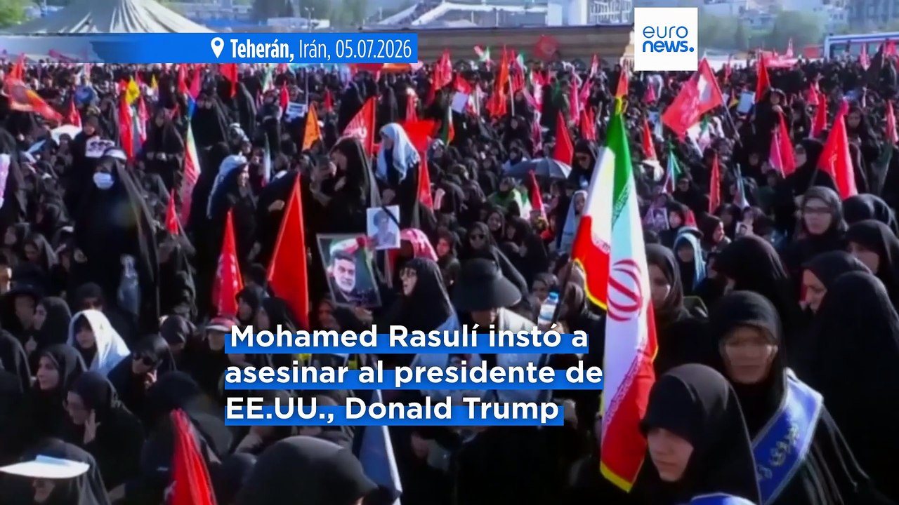 Piden matar a Donald Trump durante el funeral de Alí Jamenei