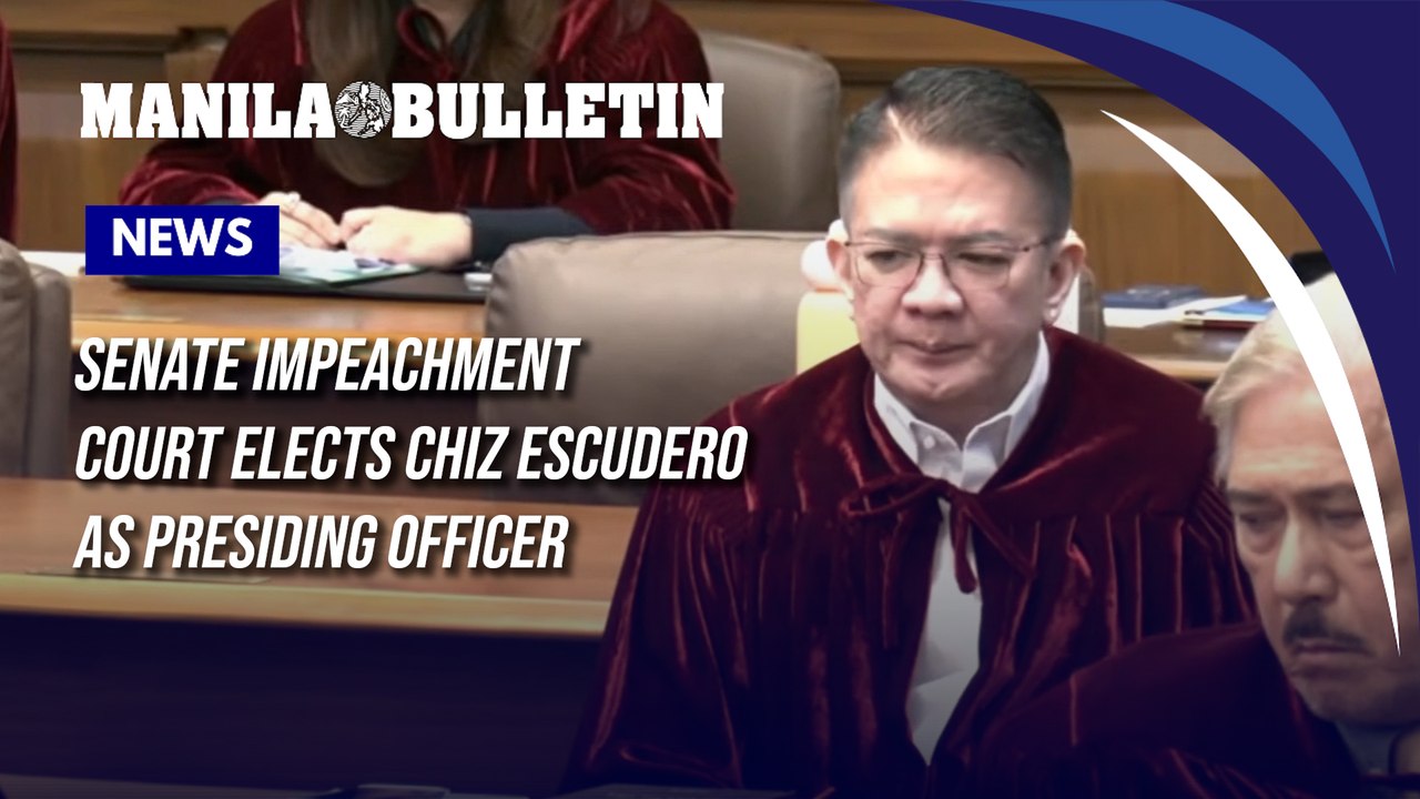 Senate impeachment court elects Chiz Escudero as presiding officer