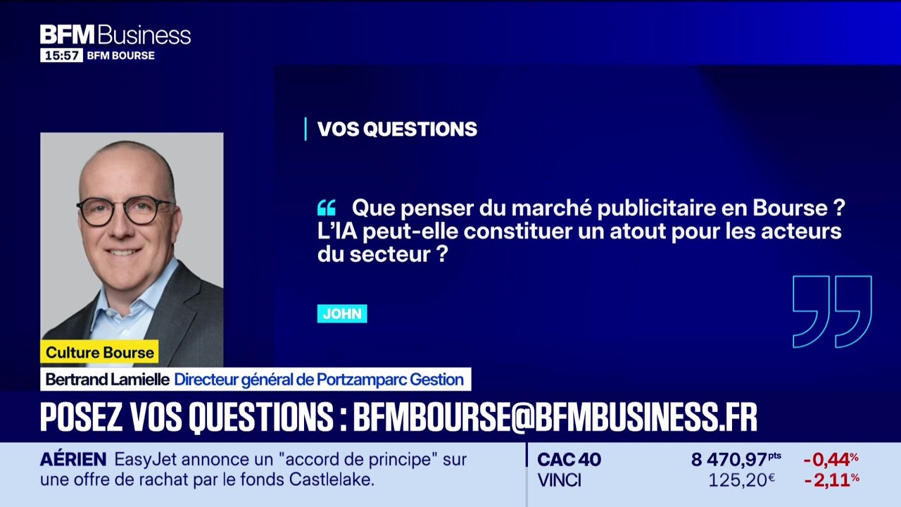 Culture Bourse : « Que penser du marché publicitaire en Bourse ? L’IA peut-elle constituer un atout pour les acteurs du secteur ? », par Julie Cohen-Heurton - 06/07