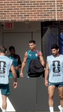 Lo que no se ve del entrenamiento de Cristiano Ronaldo con Portugal