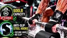 RDX Weight Lifting Hooks 💪🏋️ | Lift Heavier with Better Grip & Wrist Support